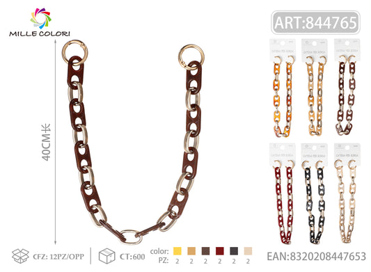 Catena per Borsa Elegante in Acrilico e Metallo – 40cm