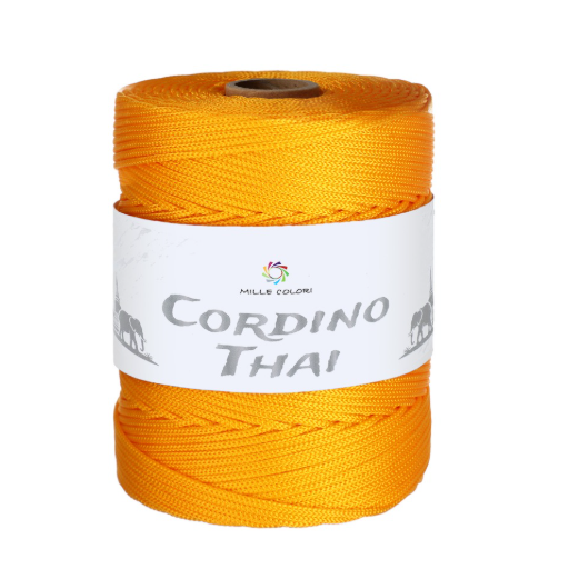 Cordino Thai 3mm 300m 400g per borse e intreccio -giallo