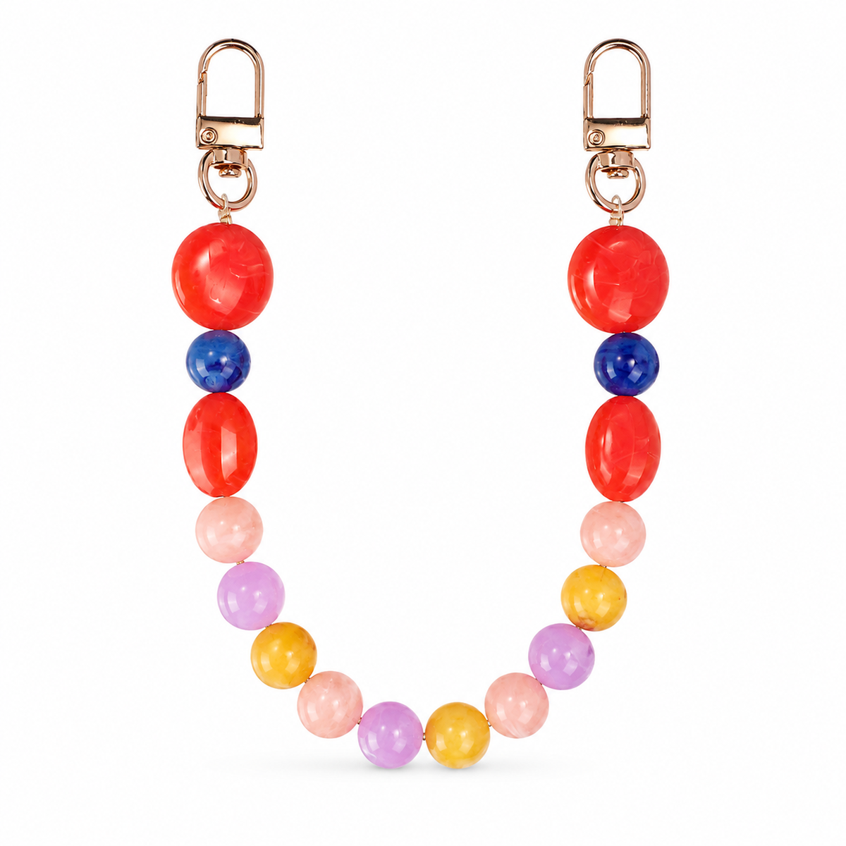 Manico Corallo Multicolor con Perle Tonde – 32 cm | SKU 845734 | Immagine 1 di 3 | Prodotto su sfondo bianco