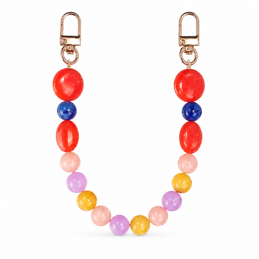 Manico Corallo Multicolor con Perle Tonde – 32 cm | SKU 845734 | Immagine 1 di 3 | Prodotto su sfondo bianco