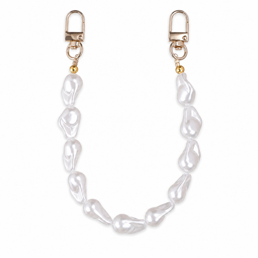 Manico Perla Bianca con Maglie Irregolari – 32 cm | SKU 845735 | Immagine 1 di 3 | Prodotto su sfondo bianco