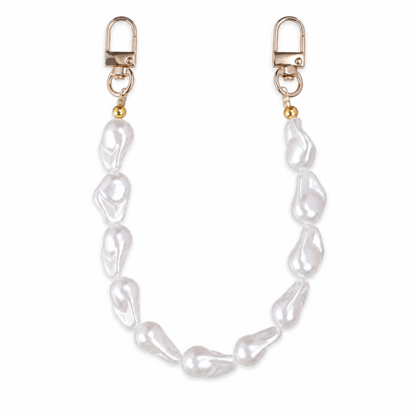 Manico Perla Bianca con Maglie Irregolari – 32 cm | SKU 845735 | Immagine 1 di 3 | Prodotto su sfondo bianco