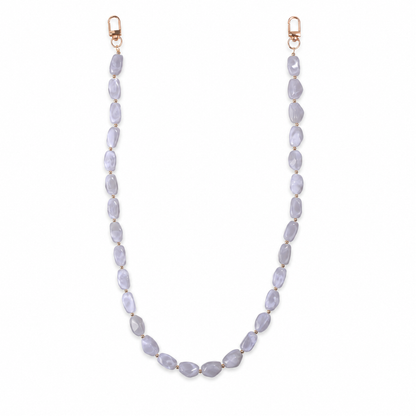 Tracolla Grigio Lavanda con Elementi Ovali – 74 cm | SKU 845737 | Immagine 1 di 3 | Prodotto su sfondo bianco