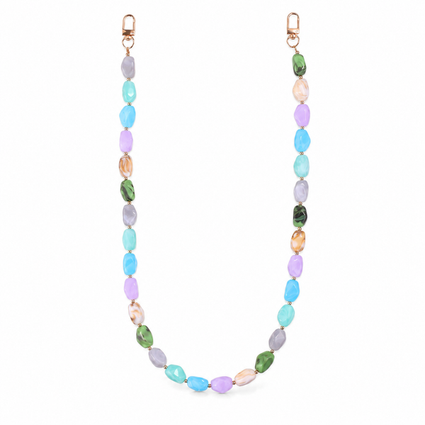 Tracolla Pastello Multicolor con Elementi Ovali – 74 cm | SKU 845744 | Immagine 1 di 3 | Prodotto su sfondo bianco
