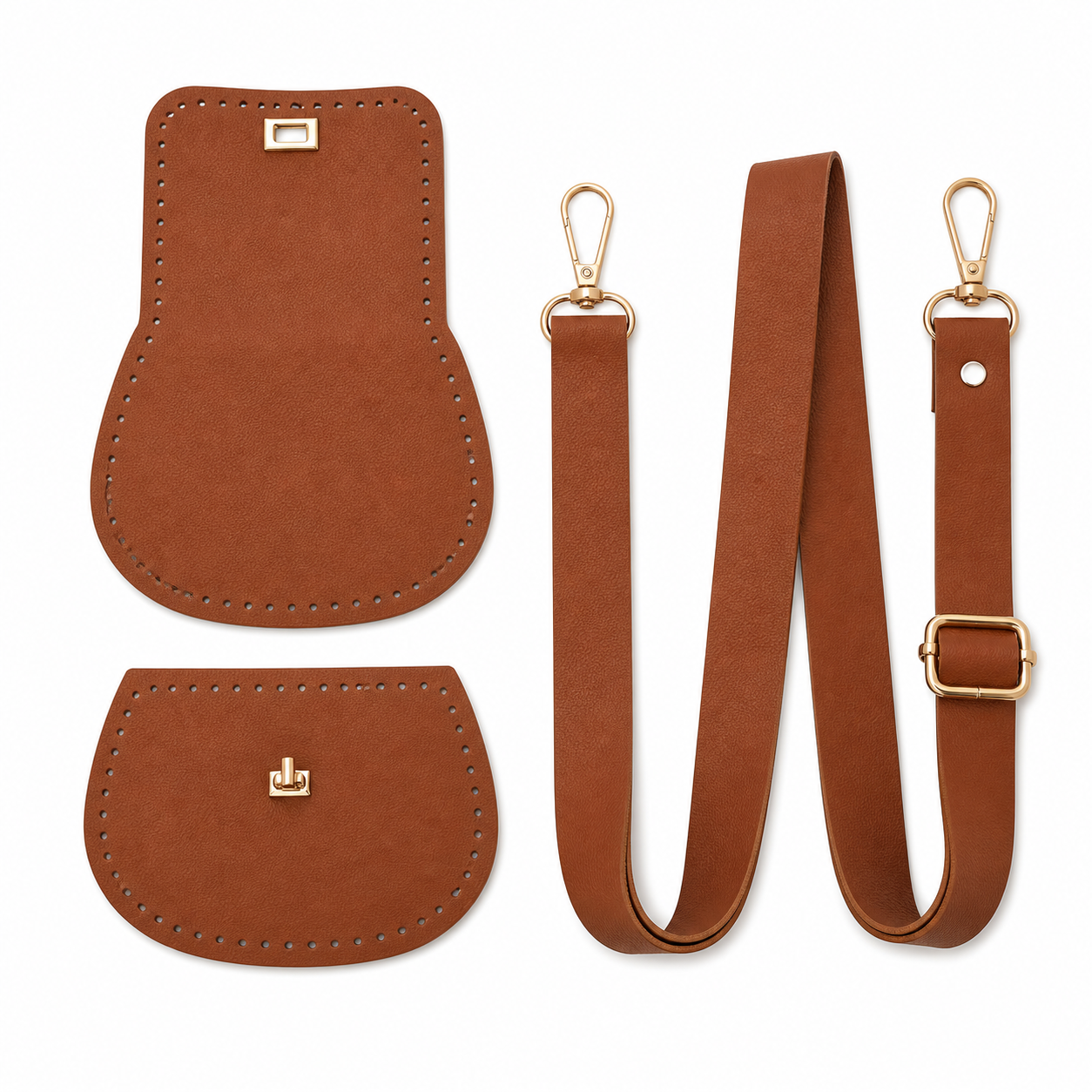 Kit per Borsa Fai da Te con Tracolla Regolabile e Componenti in Ecopelle | Mille Colori