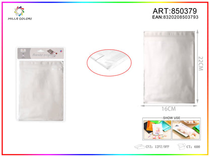 BUSTA REGALO METALLIZZATA LUCIDO ARGENTO