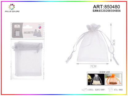 Sacchetti in organza 7cm*9cm 6pz