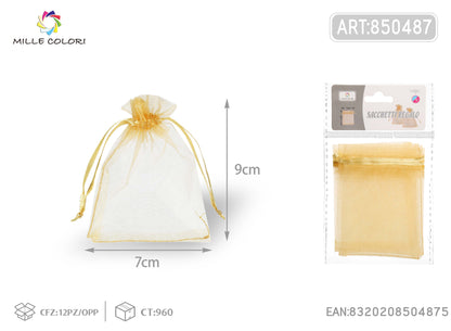 Sacchetti in organza 7cm*9cm 6pz