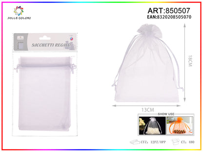 Sacchetti in organza 13cm*18cm 4pz