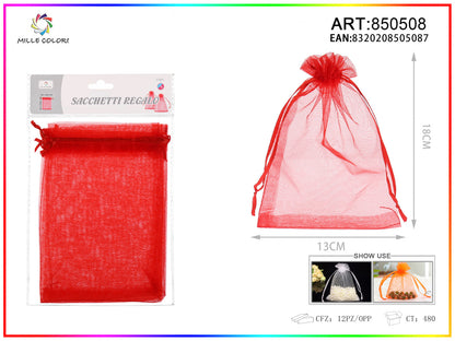 Sacchetti in organza 13cm*18cm 4pz