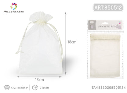 Sacchetti in organza 13cm*18cm 4pz