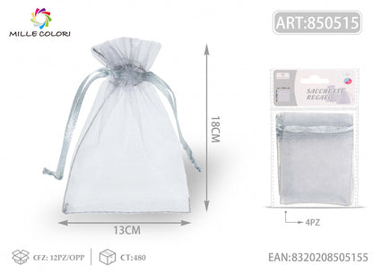 Sacchetti in organza 13cm*18cm 4pz