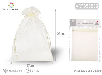 Sacchetti in organza 17cm*23cm 4pz