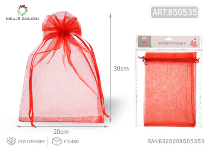 Sacchetti in organza 20cm*30cm 3pz