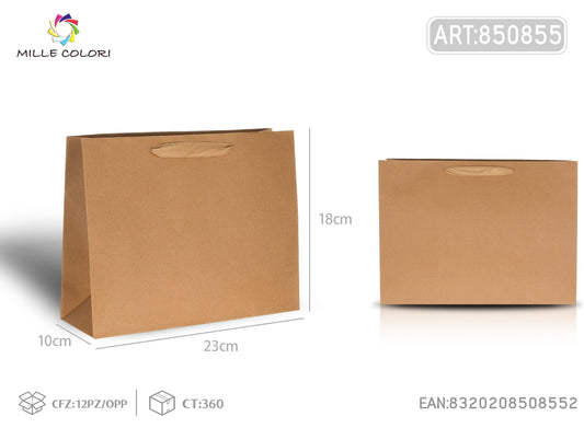 Busta di carta 23x18x10cm avana