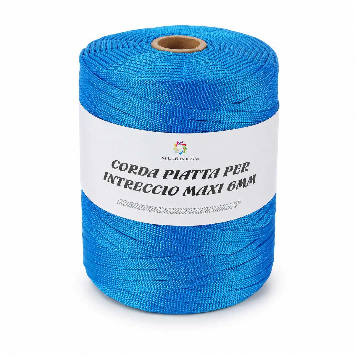 BLU – Corda Piatta 6 mm 500 g – Tutti i Colori – Immagine 1 di 3