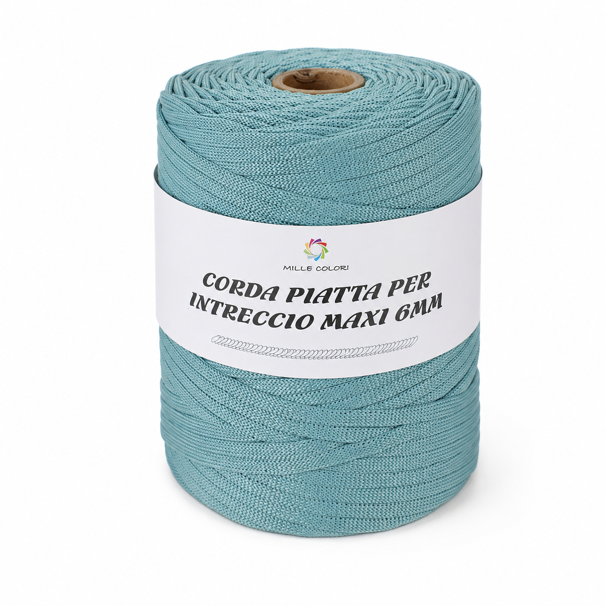 BLU CADETTO – Corda Piatta 6 mm 500 g – Tutti i Colori – Immagine 1 di 3