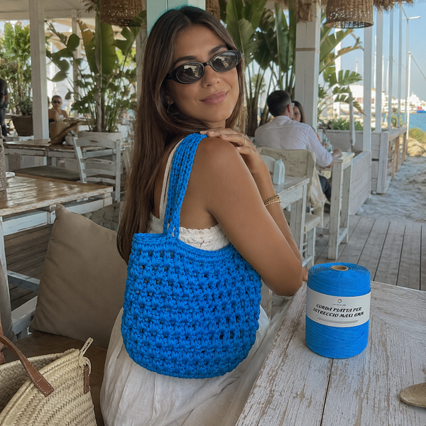 BLU – Corda Piatta 6 mm 500 g – Tutti i Colori – Immagine 2 di 3