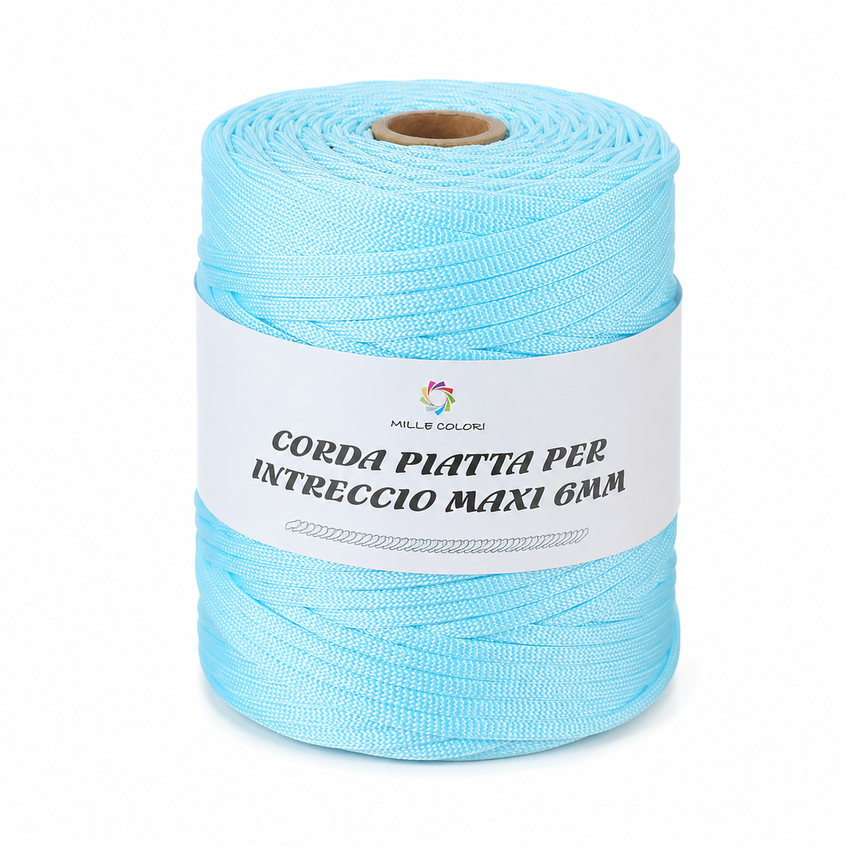 CELESTE – Corda Piatta 6 mm 500 g – Tutti i Colori – Immagine 1 di 3