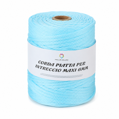 CELESTE – Corda Piatta 6 mm 500 g – Tutti i Colori – Immagine 1 di 3