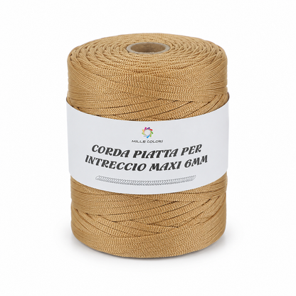 ORO ANTICO – Corda Piatta 6 mm 500 g – Tutti i Colori – Immagine 1 di 3