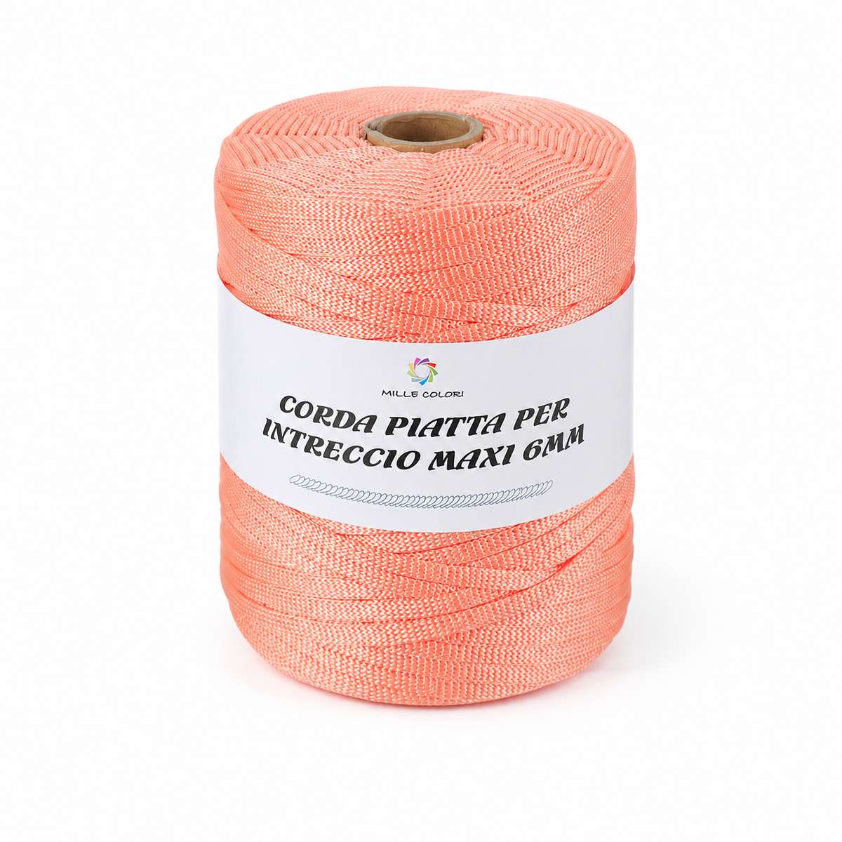 SALMONE – Corda Piatta 6 mm 500 g – Tutti i Colori – Immagine 1 di 3
