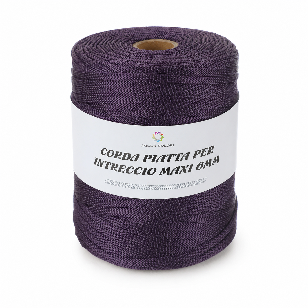 VIOLA SCURO – Corda Piatta 6 mm 500 g – Tutti i Colori – Immagine 1 di 3
