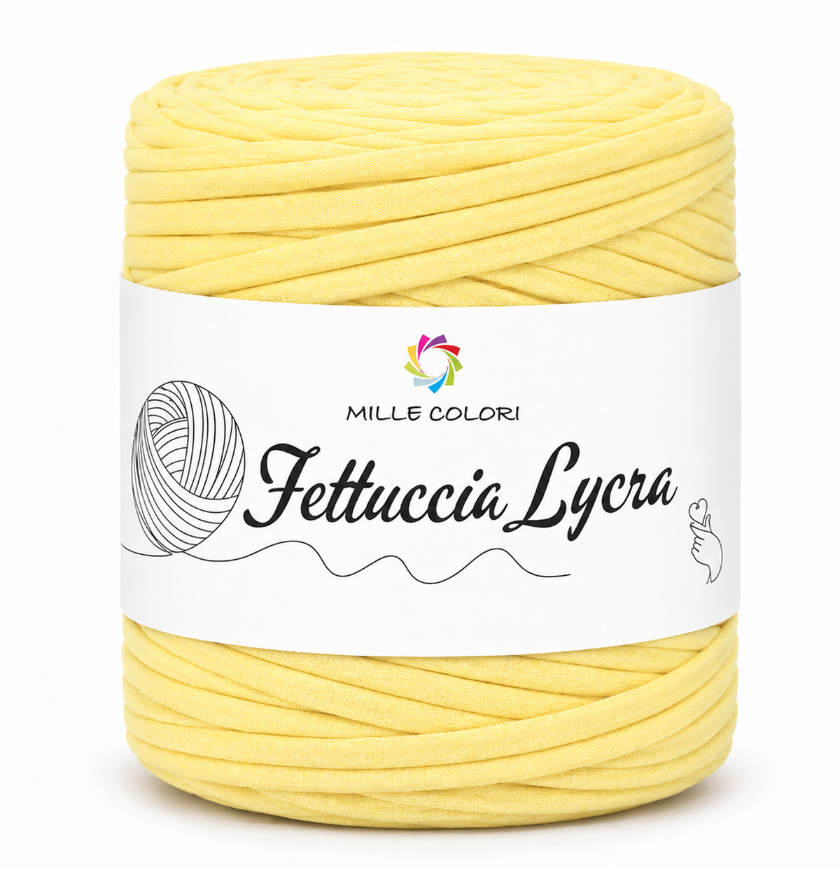 Giallo – Fettuccia T-shirt 650 g – Tutti i Colori – Immagine 1 di 5