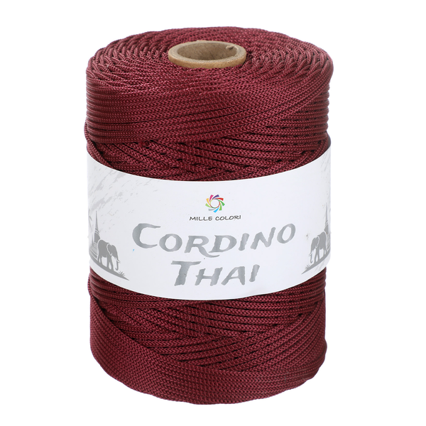 Cordino Thai 3mm 300m 400g per borse e intreccio - BORDEAUX