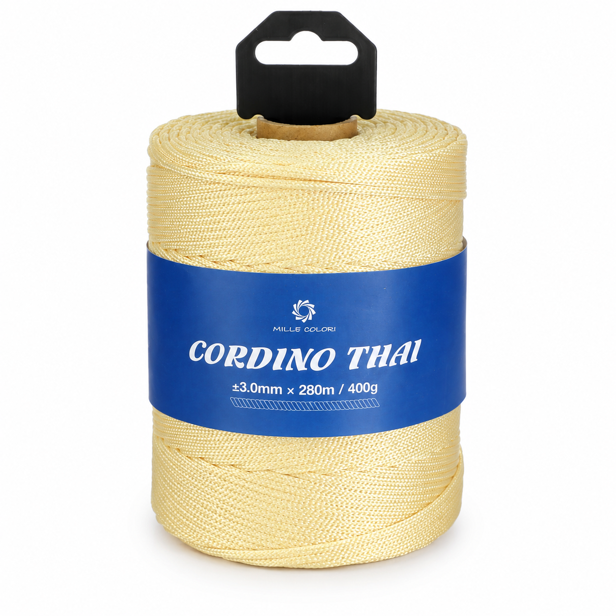 Cordino Thai 3mm 300m 400g per borse e intreccio - Beige