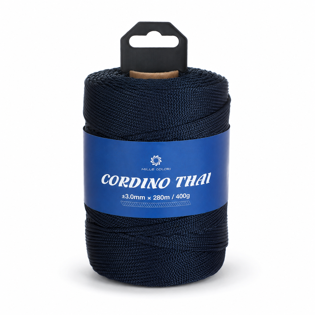 Cordino Thai 3mm 300m 400g per borse e intreccio - Blu scuro