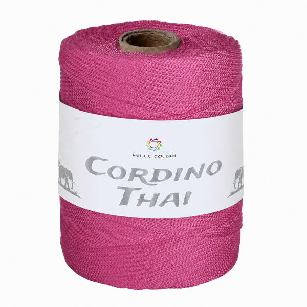 Cordino Thai 3mm 300m 400g per borse e intreccio - Fuxia