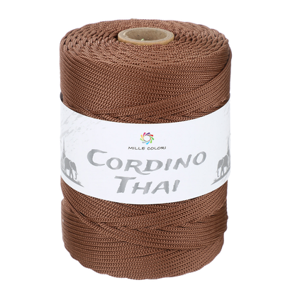 Marrone – Cordino Thai 3 mm 300 m 400 g – Tutti i Colori – Immagine 1 di 3