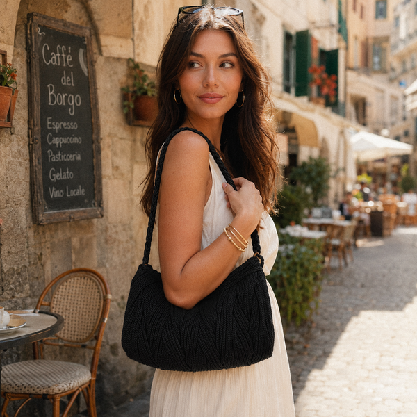 Cordino Thai 3mm 300m 400g per borse e intreccio - Nero Modello
