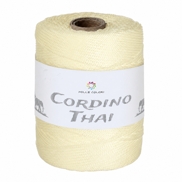 Cordino Thai 3mm 300m 400g per borse e intreccio - Panna