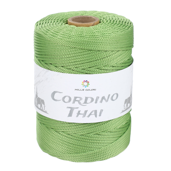 Cordino Thai 3mm 300m 400g per borse e intreccio - VERDE CHIARO