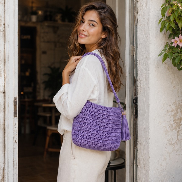 Cordino Thai 3mm 300m 400g per borse e intreccio - Viola Modello