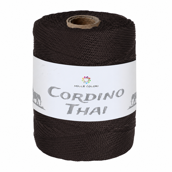 Cordino Thai 3mm 300m 400g per borse e intreccio -marrone