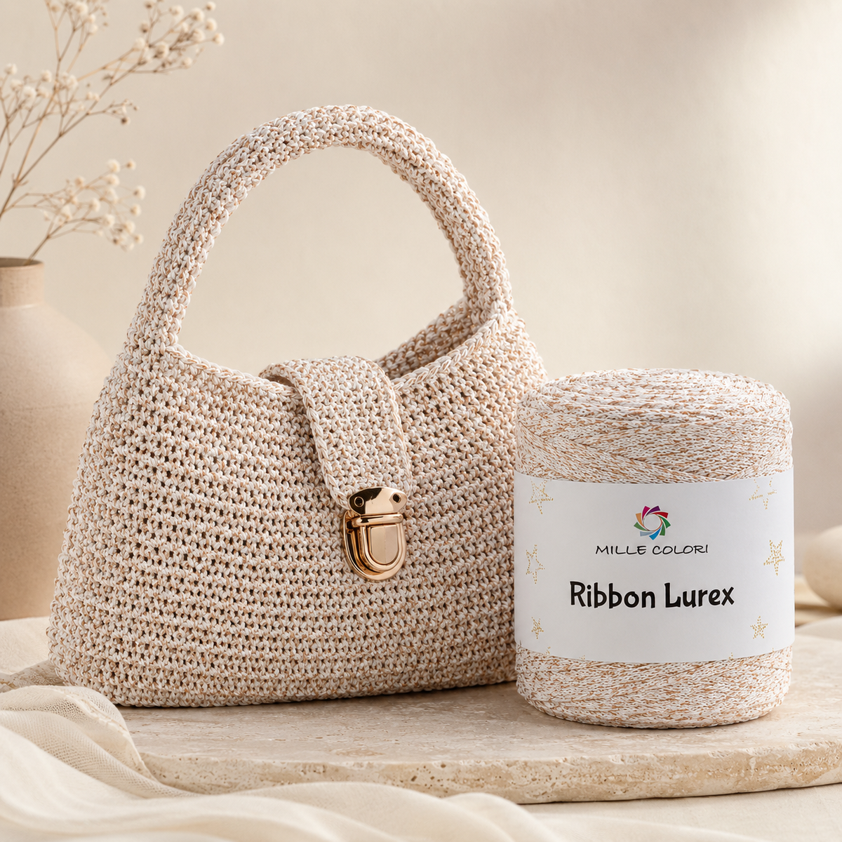 Bianco Rame – Ribbon Lurex 250 g – Tutti i Colori – Immagine 3 di 3