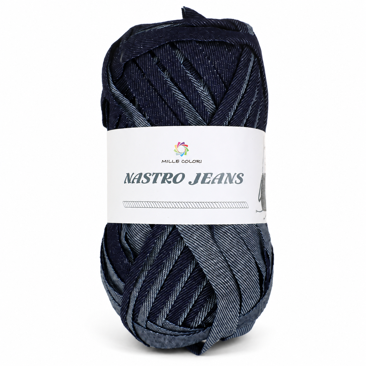 Fettuccia Jeans Blu Jeans Scuro