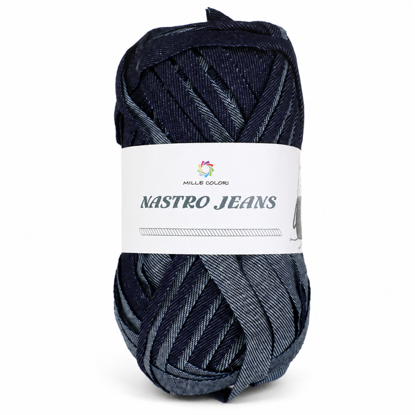 Fettuccia Jeans Blu Jeans Scuro