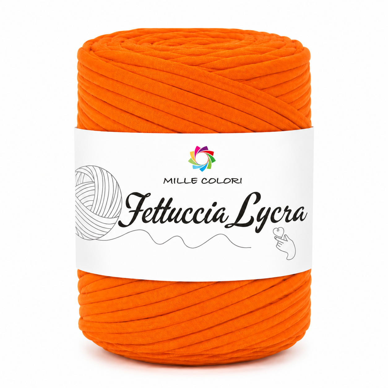 Fettuccia T-shirt 350 g per borse Arancione