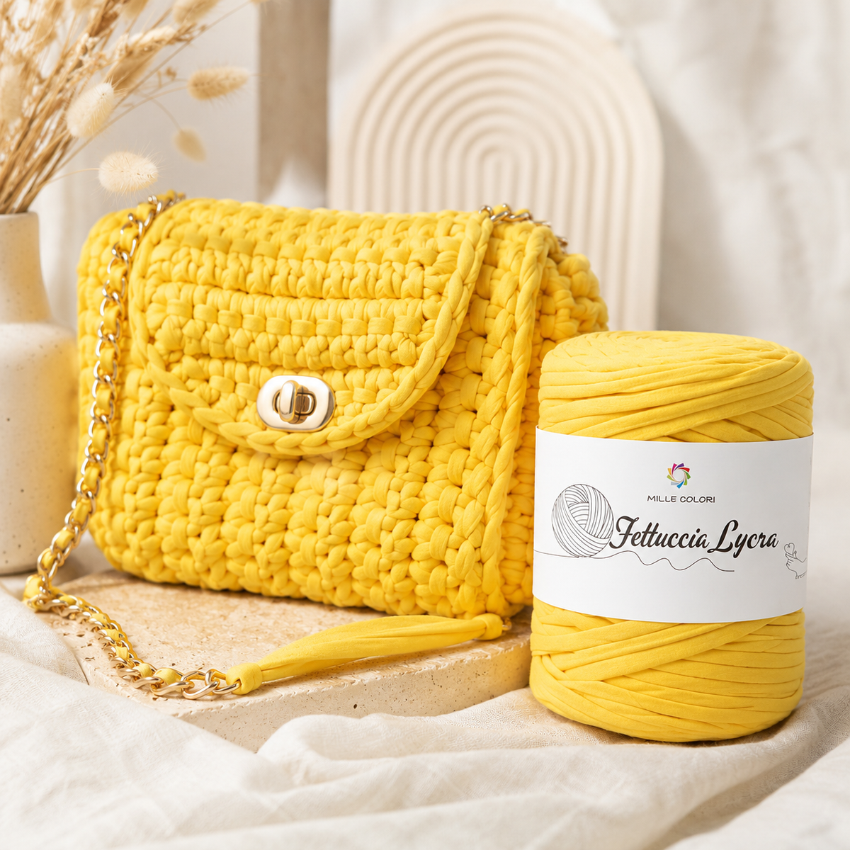 Giallo – Fettuccia T-shirt 650 g – Tutti i Colori – Immagine 4 di 5