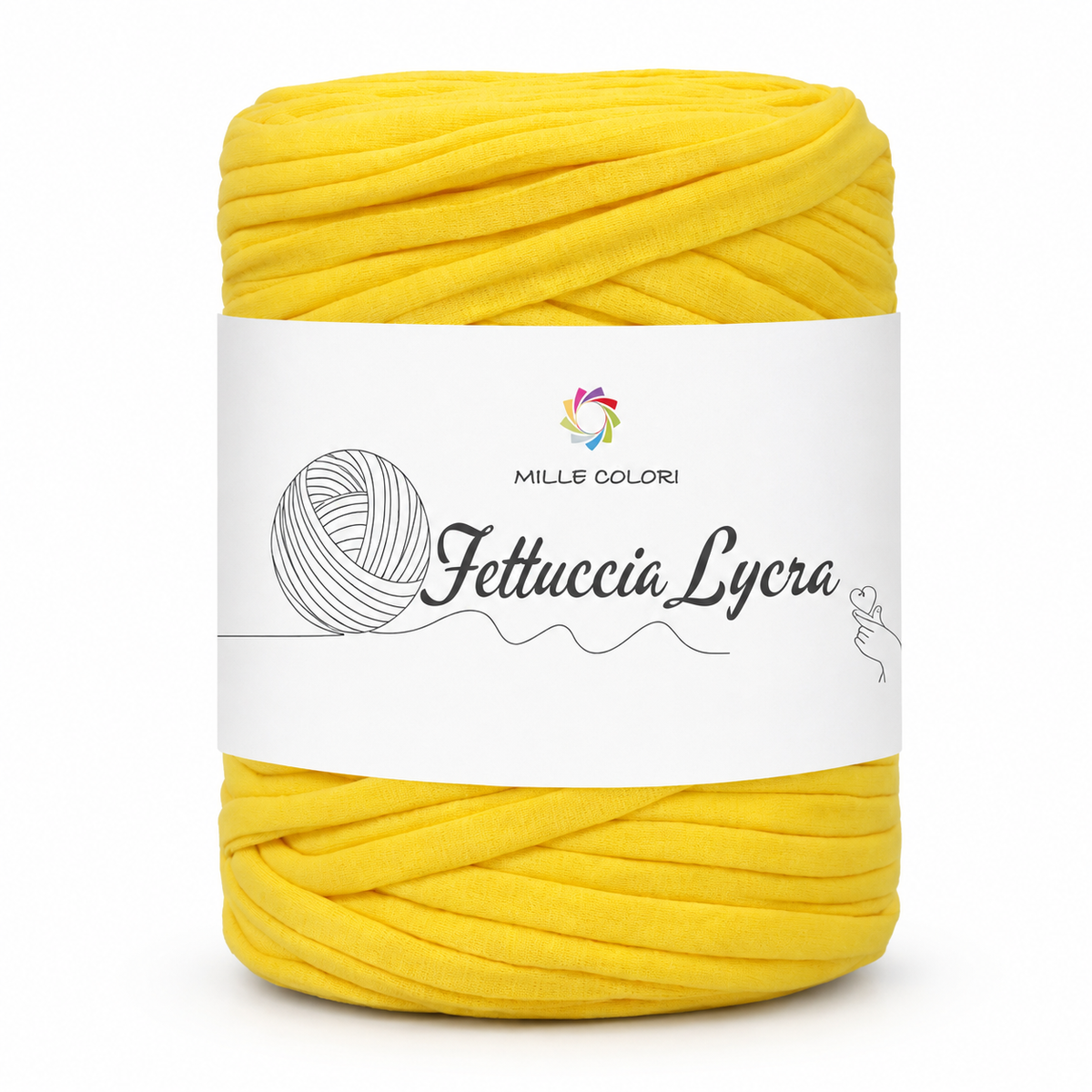 Giallo – Fettuccia T-shirt 650 g – Tutti i Colori – Immagine 2 di 5