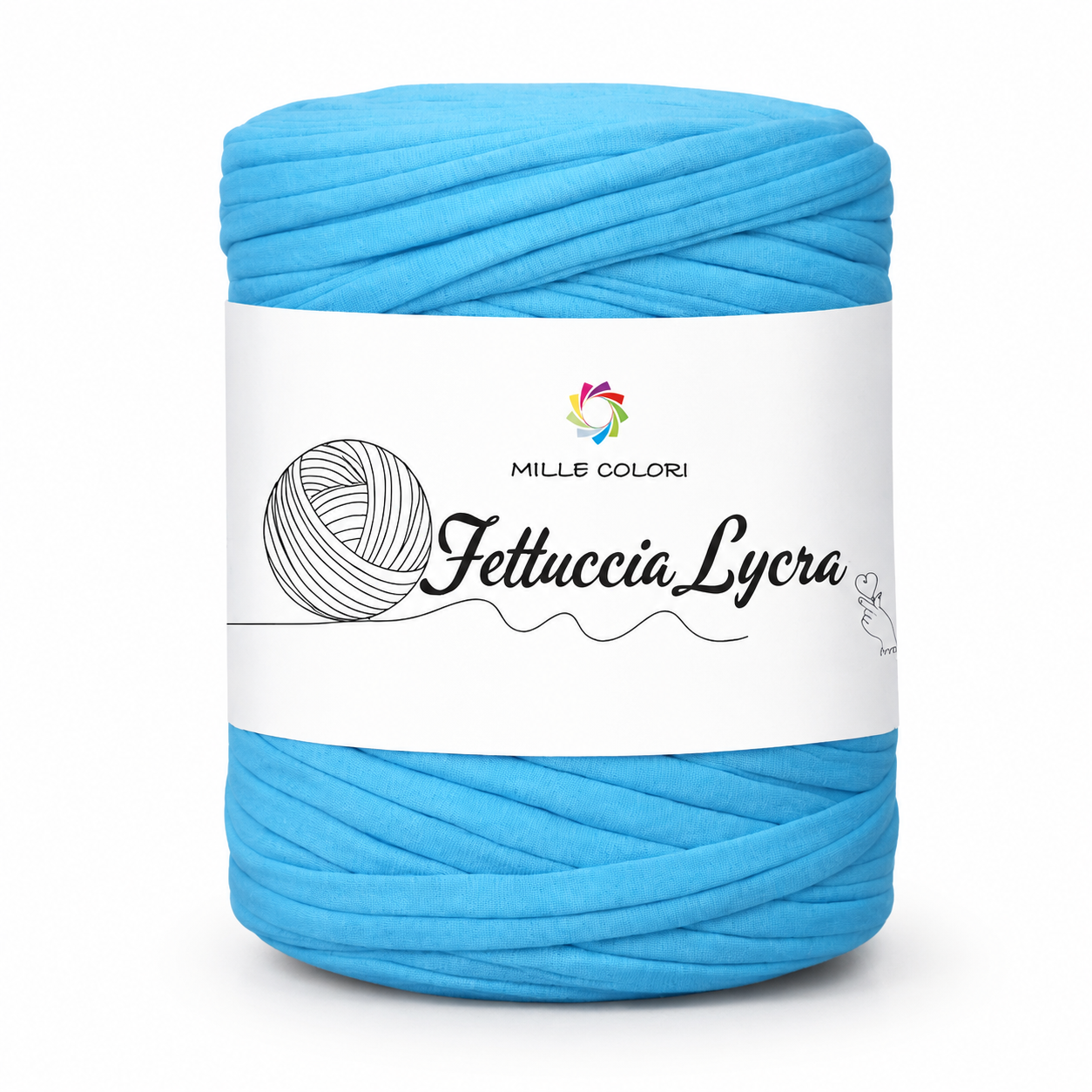 Fettuccia T-shirt 350g per borse Blu