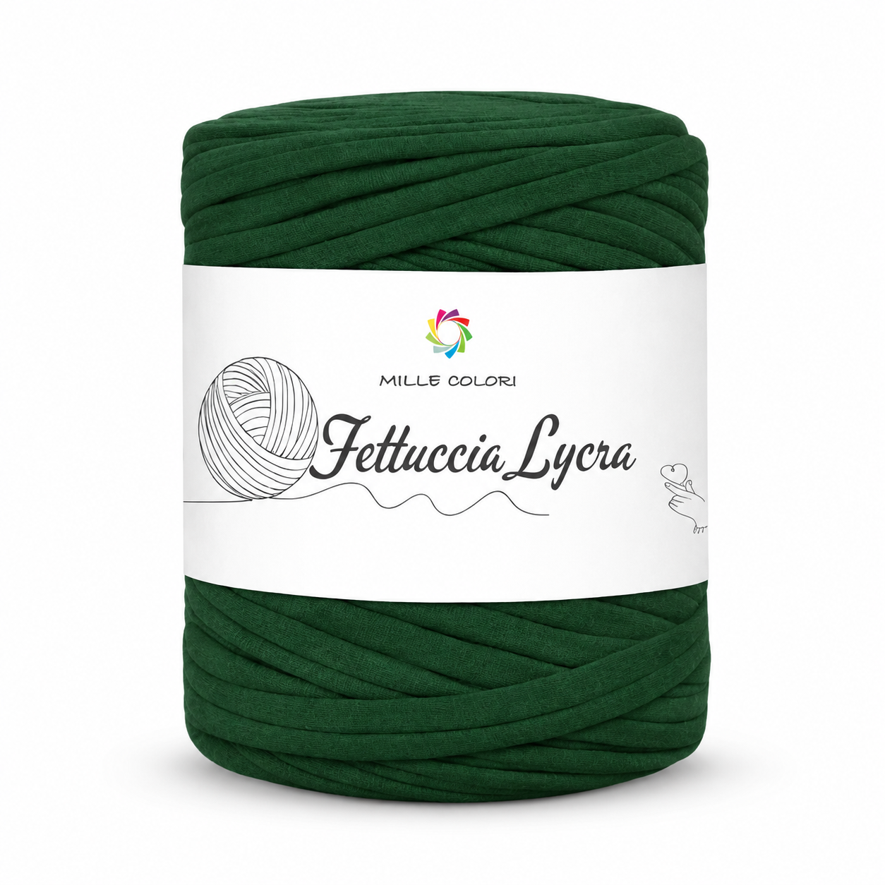 Fettuccia T-shirt 350g per borse Verde