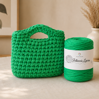 Verde mela – Fettuccia T-shirt 350 g – Tutti i Colori – Immagine 3 di 3