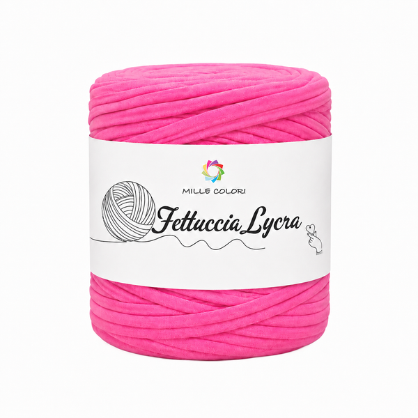 Fettuccia T-shirt per borse, tappeti e accessori handmade - Rosa scuro 