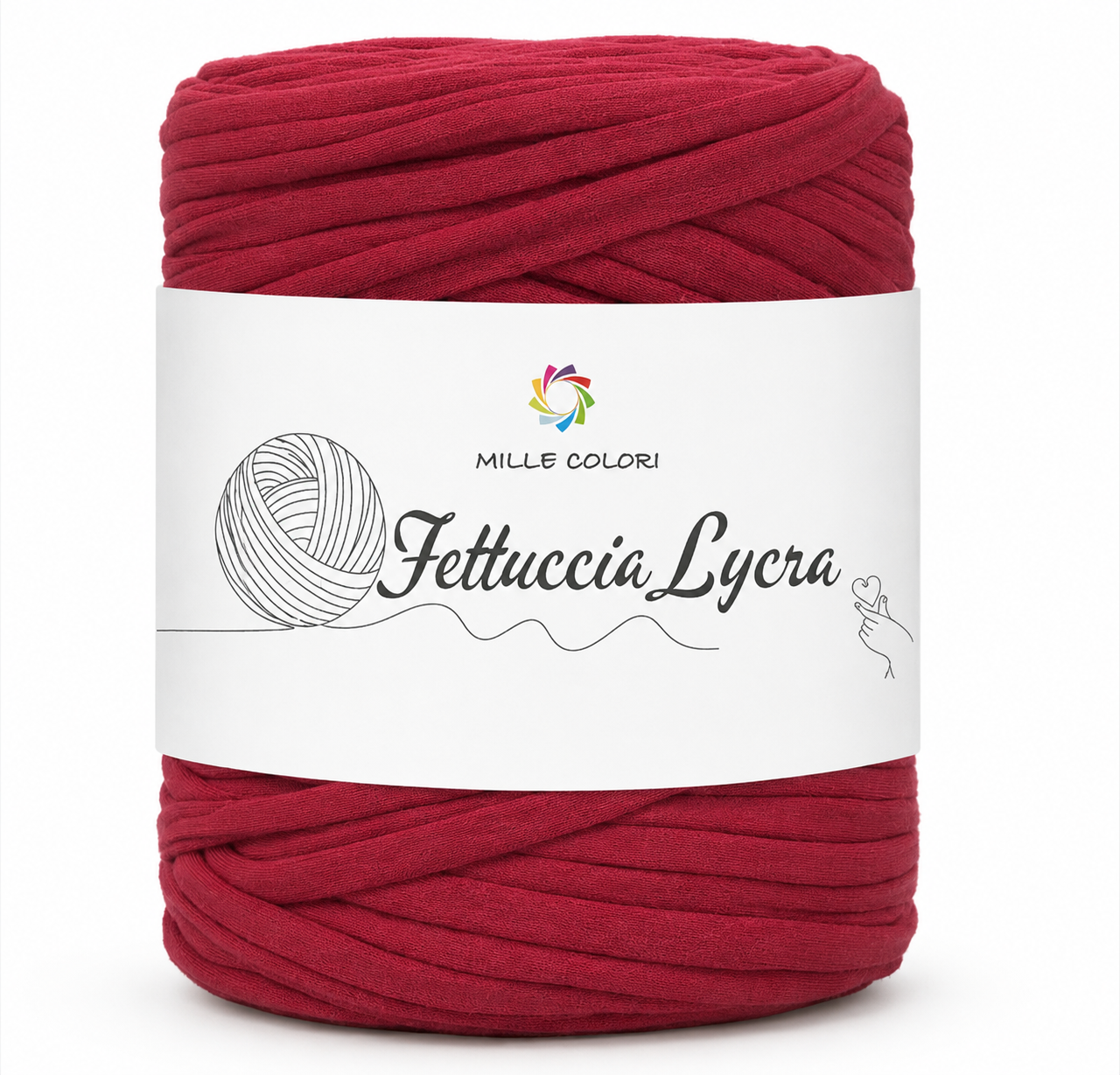 Fettuccia T-shirt per borse, tappeti e accessori handmade -bordeaux