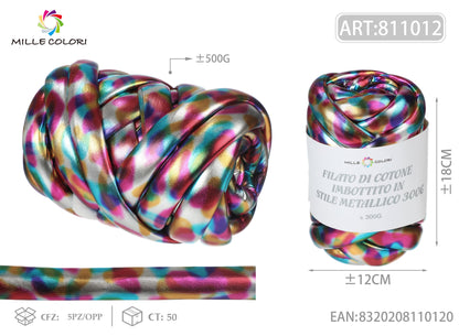 Multicolore – Filato Marshmallow Metallizzato 500 g – Tutti i Colori – Immagine 2 di 2